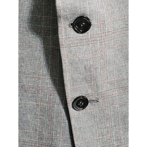 Washington Clothiers Wool Blend Plaid Blazer Size 40 Slim Gray - Picture 11 of 12